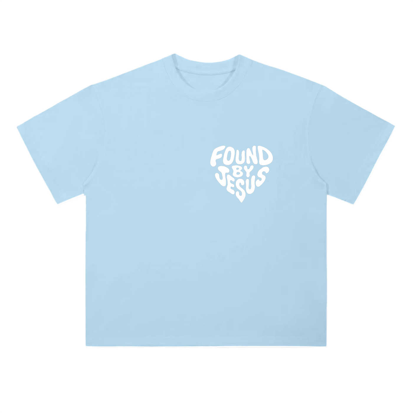 Heavyweight Blue Cotton T-Shirt