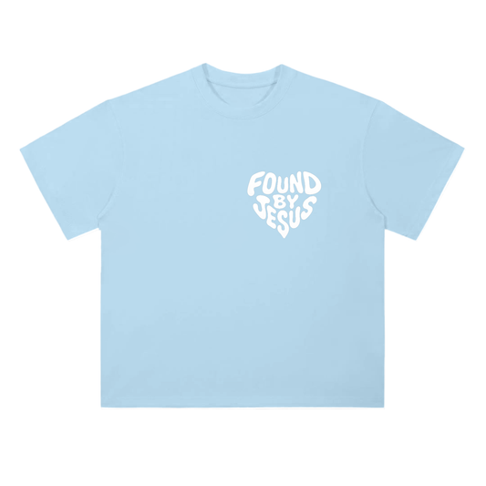 Heavyweight Blue Cotton T-Shirt