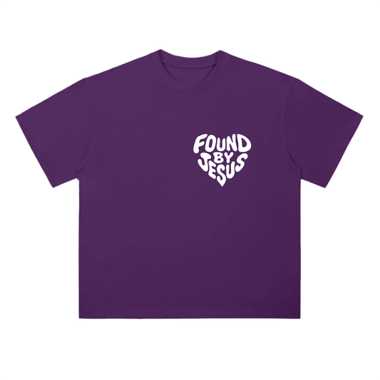 Heavyweight Purple Cotton T-Shirt